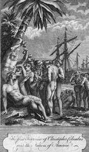 First Encounter. Or, Naked Men Ringing Columbus's Bells. 